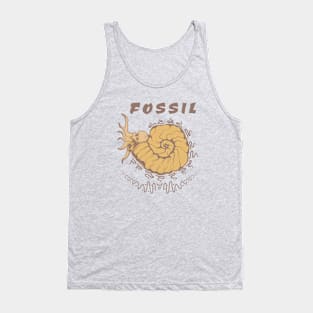 FOSSIL, band merchandise, skull design Tank Top